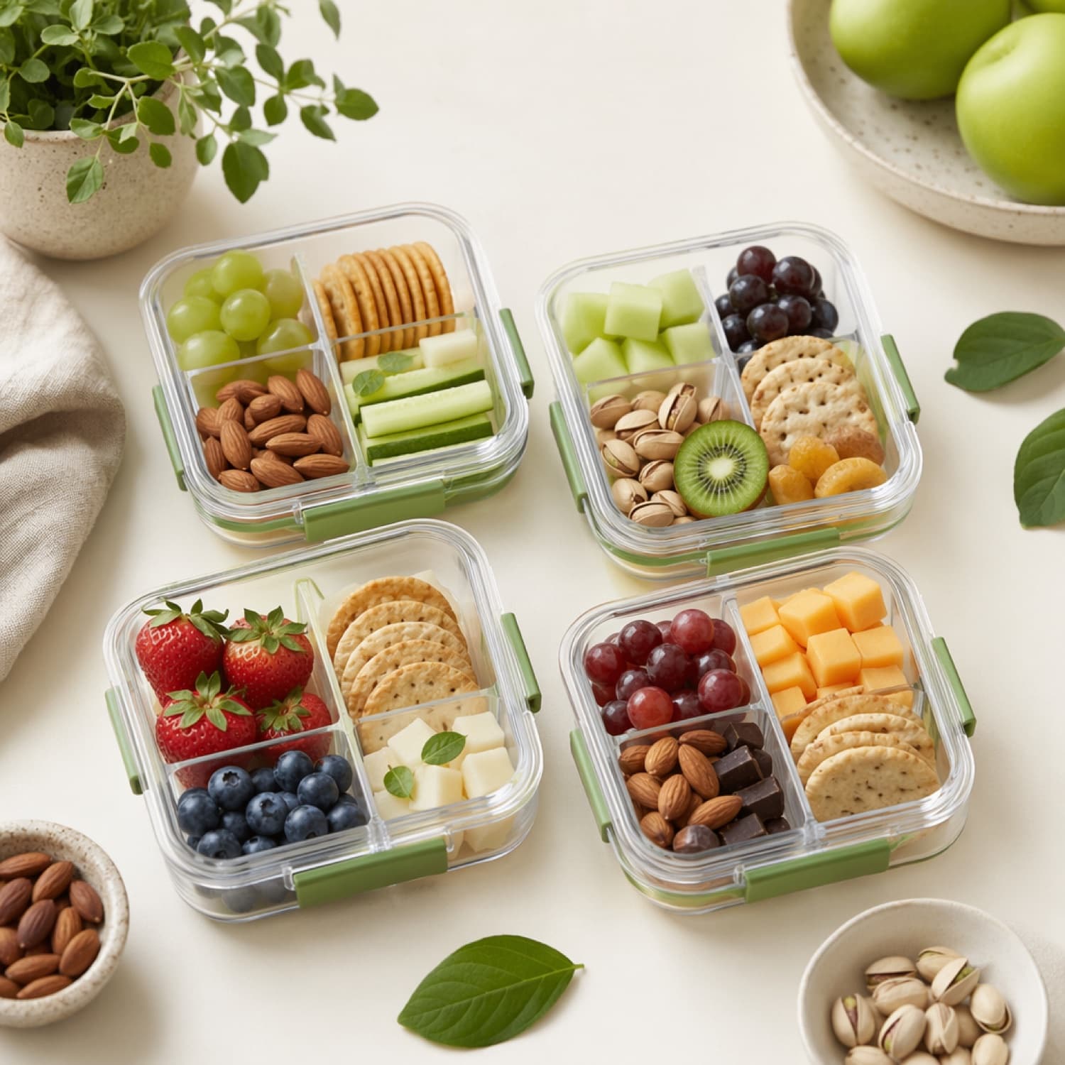 Snack & Lunch Box Set (4)